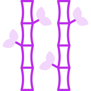 Bamboo icon, vector illustration simple design