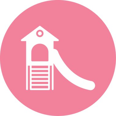 Oyun parkı. Web simgesi basit illüstrasyon