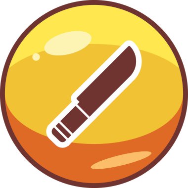 Bıçak. Web simgesi basit illüstrasyon 