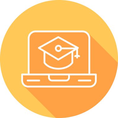 Eğitimin vektör illüstrasyonu modern simge 