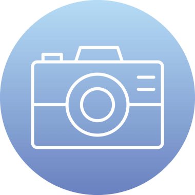 kamera simgesi vektör illüstrasyonu 