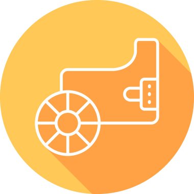 Savaş Arabası web simgesi, vektör illüstrasyonu