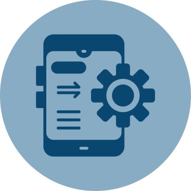 Mobil Ayarlar ikon vektör çizimi