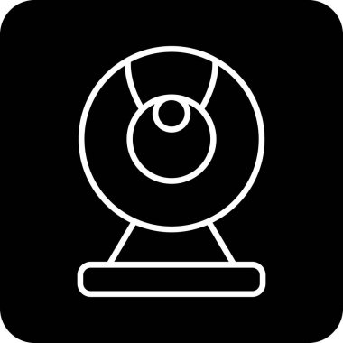Web kamera simge vektör çizim