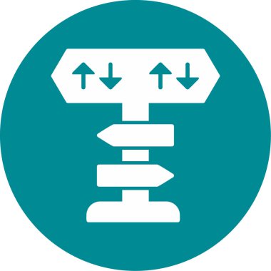 yönler web simgesi basit tasarım 