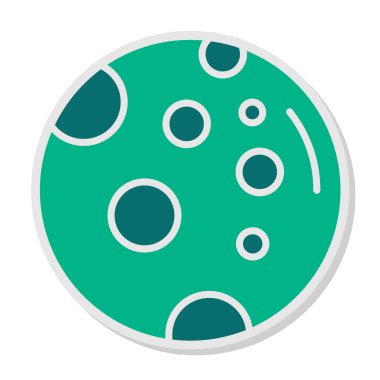 Dolunay simgesi, vektör illüstrasyonu