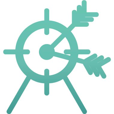 Oklu hedefin vektör illüstrasyonuName 