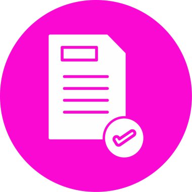 Belge. Web simgesi basit illüstrasyon 