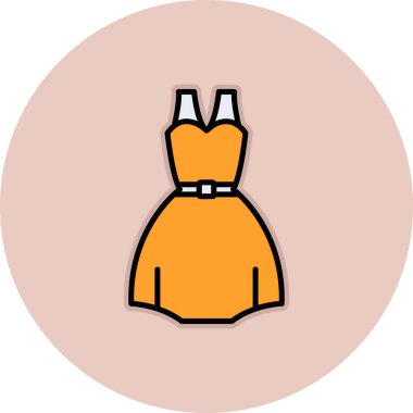 elbise simgesi, vektör illüstrasyonu 