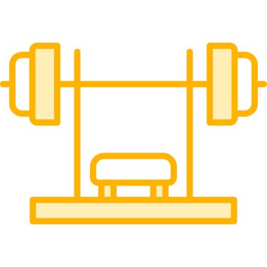 Bench Press simge vektör illüstrasyon tasarımı 
