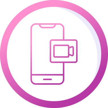 çevrimiçi konferans, illüstrasyon, vektör simgesi