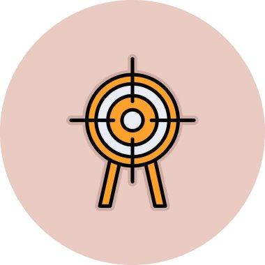 Hedef. Web simgesi basit illüstrasyon 