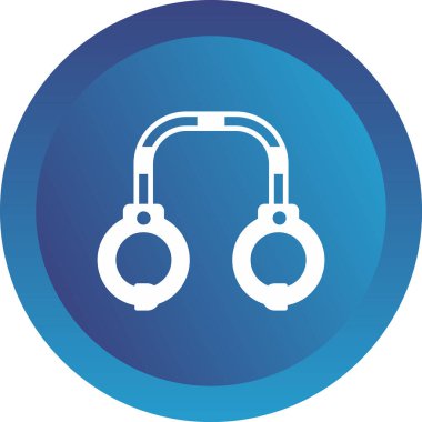 kelepçe ikon vektör illüstrasyonu