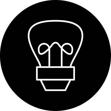 Ampul simgesi. vektör illüstrasyonu 