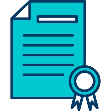 Sertifika. Web simgesi basit tasarım