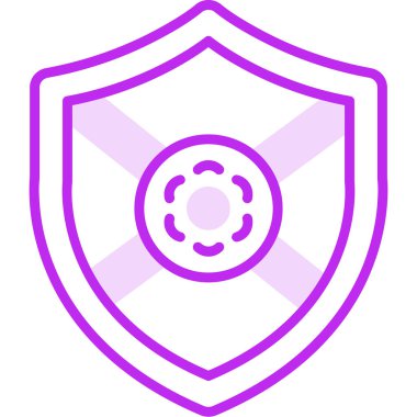 Ağ için koruma kalkanı vektör simgesi 