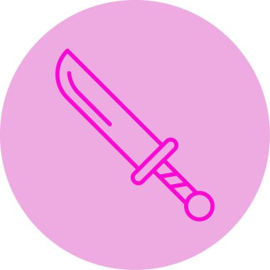 Hançer. Web simgesi basit illüstrasyon 