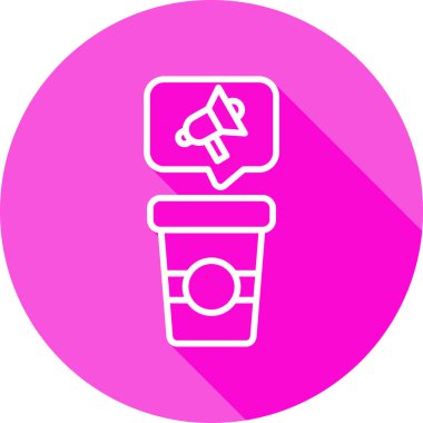 Konuşma özgürlüğü web simgesi vektör illüstrasyonu