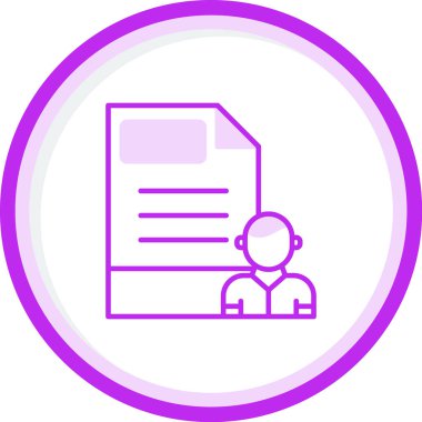 belge simgesi, vektör illüstrasyonu basit tasarım