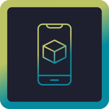 Görüntüde Artırılmış Gerçeklik simgesine sahip akıllı telefon 