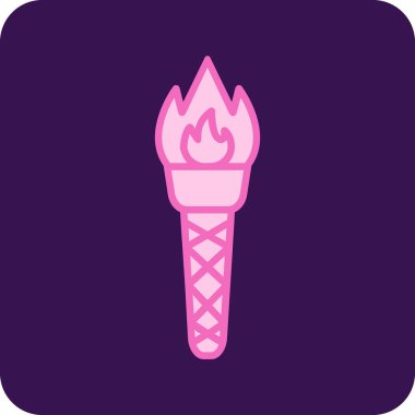 Meşalede yanan alev.