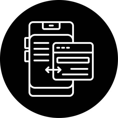 Web simgesi vektör illüstrasyonunu transfer et 