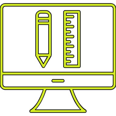 Web tasarım simgesi, vektör illüstrasyonu basit tasarım