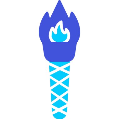 Meşalede yanan alev.