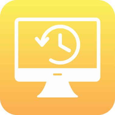 Tarih web simgesi. Basit resimleme