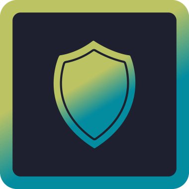 Ağ için koruma kalkanı vektör simgesi 