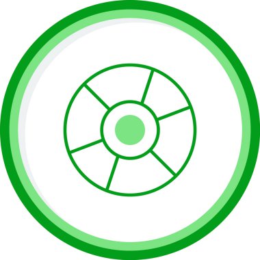 cd disk simgesi, vektör illüstrasyonu basit tasarım