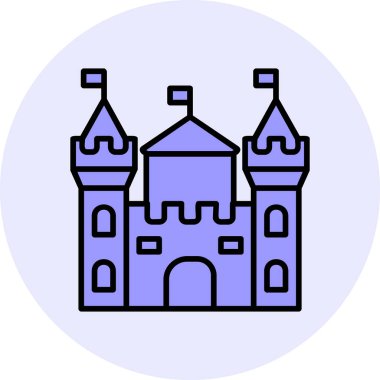 Castle vektör resimleme tasarımı