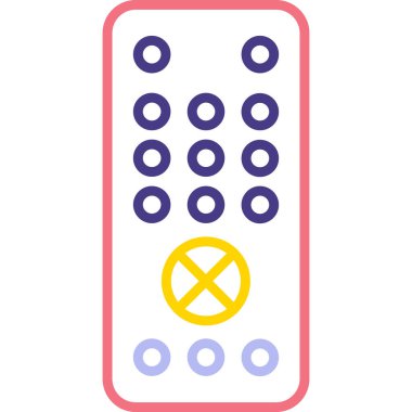 Uzaktan kumanda simge vektör çizim