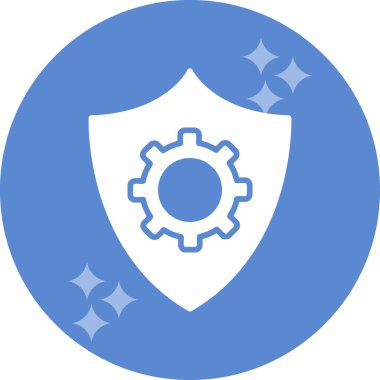 Veri koruma simgesi, vektör çizim                  