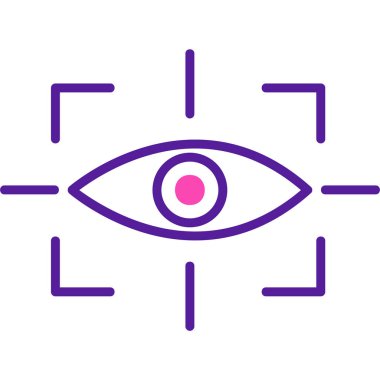 vizyon web simgesi, vektör illüstrasyonu 