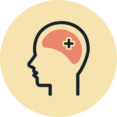 Klinik Psikoloji vektör çizimi tasarımı