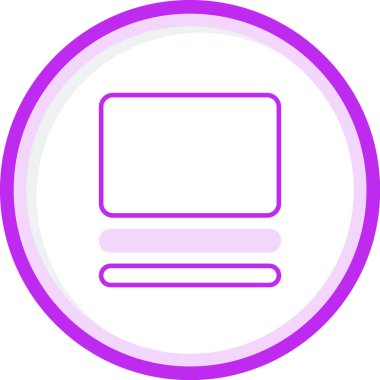 Dikdörtgen. Web simgesi basit illüstrasyon