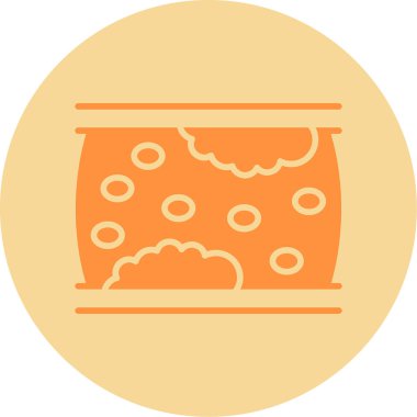 Ateroskleroz. Web simgesi vektör illüstrasyonu