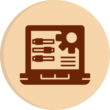 Teçhizat. Web simgesi basit illüstrasyon