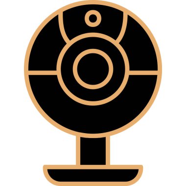 Web kamera simge vektör çizim