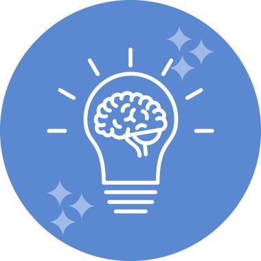 Fikir simgesinin vektör illüstrasyonu 