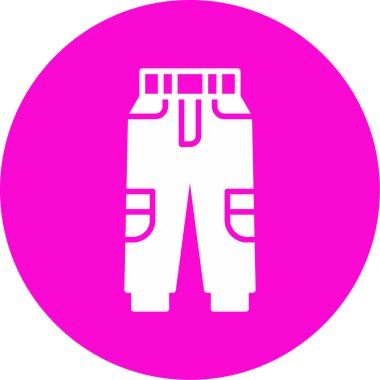 Pants web icon, vector illustration clipart