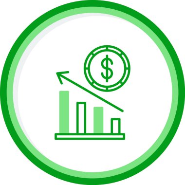 Ekonomi simgesi modern basit illüstrasyon 