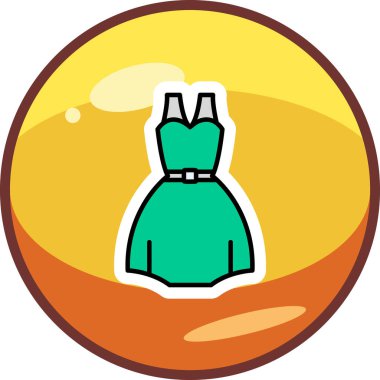 elbise simgesi, vektör illüstrasyonu 