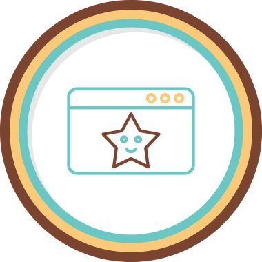 Web tasarım simgesi, vektör illüstrasyonu basit tasarım