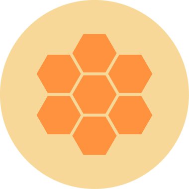 altıgen web simgesi, vektör çizim