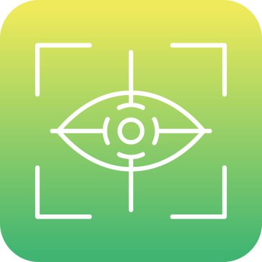 Göz. Web simgesi basit illüstrasyon