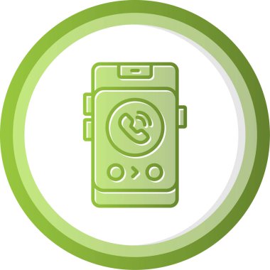 telefon arama simgesi, vektör illüstrasyonu basit tasarım