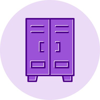 Dolap. Web simgesi basit illüstrasyon  