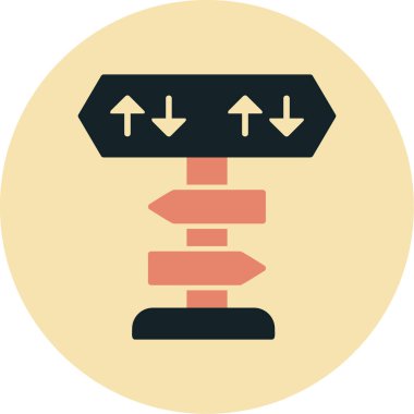 yönler web simgesi basit tasarım 